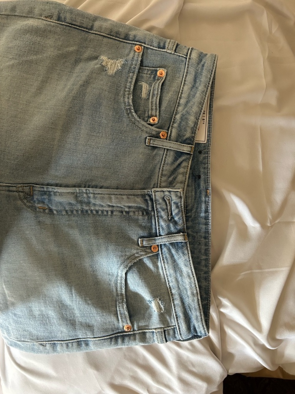 GAP Women's Light Blue Distressed Jeans